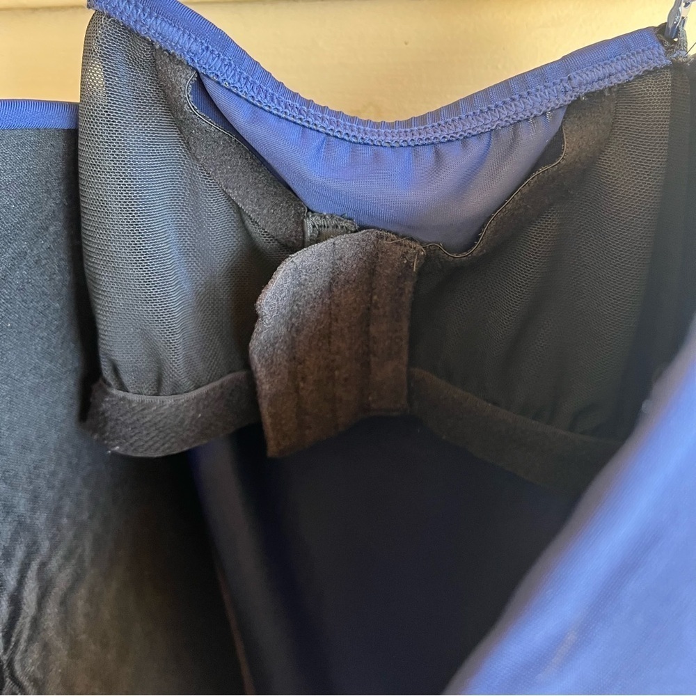 Swim by Cacique Navy Blue Tankini Top Size 42F - Summer Vacation Resortwear Beac - Picture 2 of 6